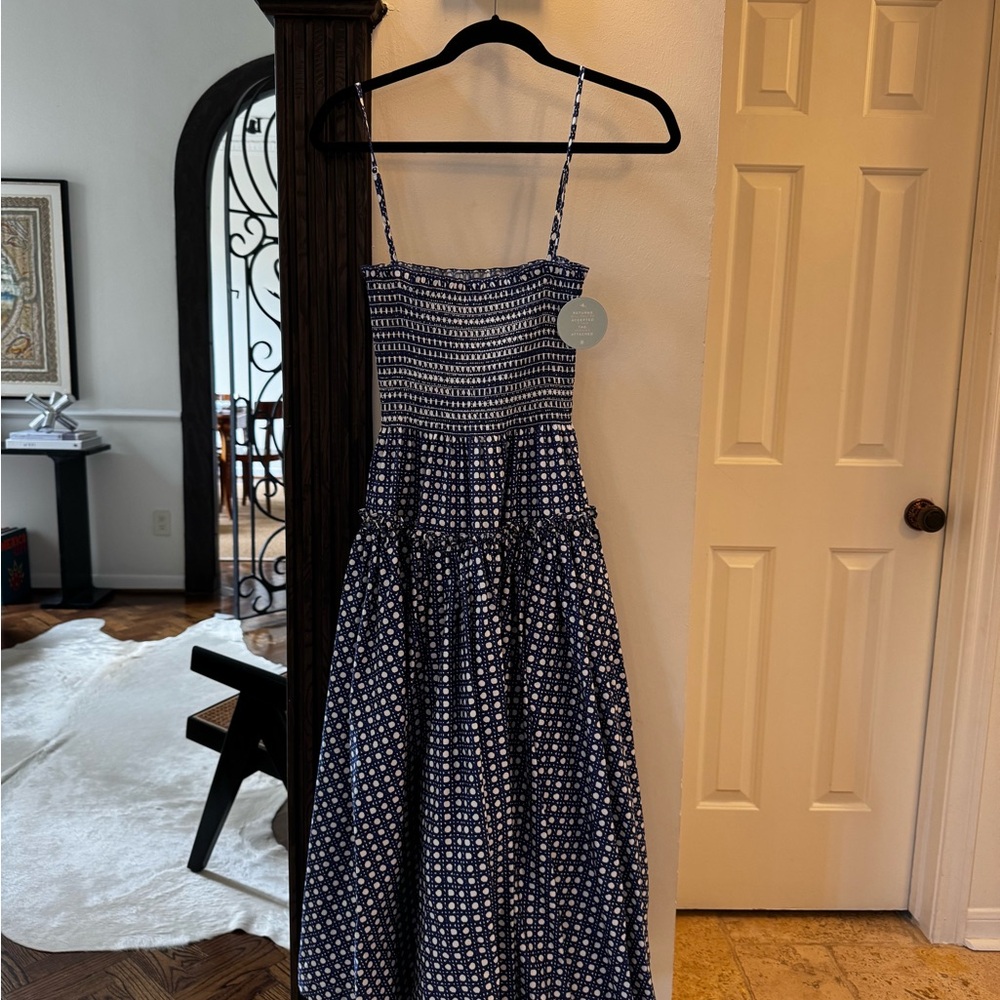 Hill House Home Seraphina Blue and Cream Nap Dress